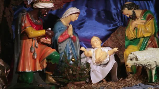 Presepe di Natale — Video Stock