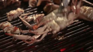 Tayland. Deniz ürünleri yemek