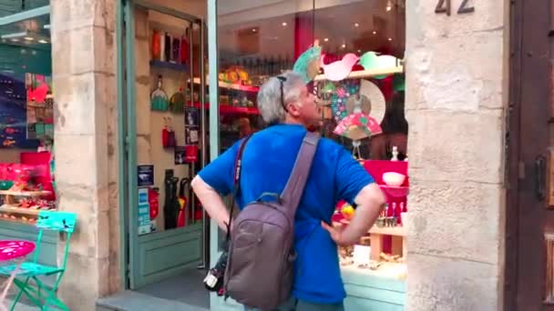 França Lyon Agosto 2018 Verão Vistas Rua Cidade Velha — Vídeo de Stock