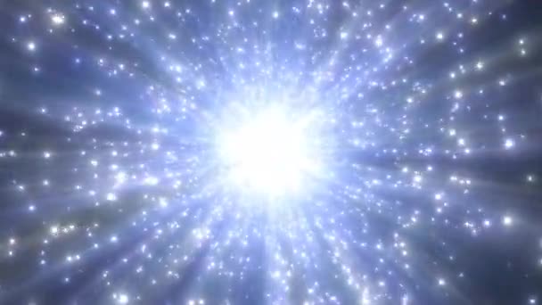 Explosión de estrella de chispa de supernova en la galaxia de la nebulosa del espacio exterior profundo - Animación de fondo de movimiento de bucle VJ inconsútil 4K — Vídeos de Stock