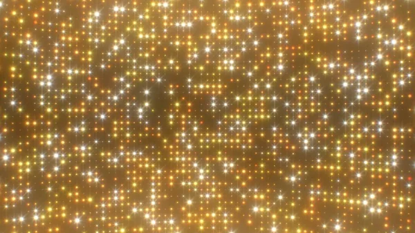 Particelle d'oro lucido di belle lampeggianti luci scintillanti incandescente Texture sfondo astratto — Foto Stock