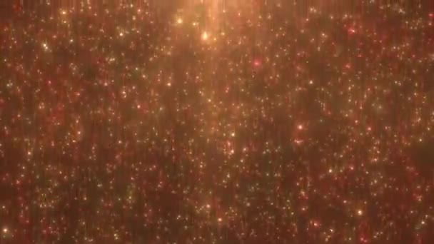 Mooie glinsterende glinsterende glinsterende glitter stofdeeltjes - 4K naadloze VJ lus beweging achtergrond animatie — Stockvideo