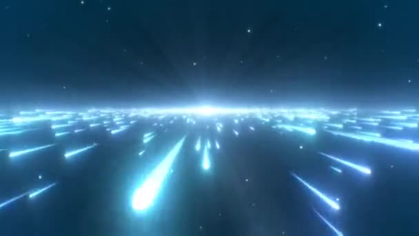 Hiper Light Speed Shooting Estrelas voando rápido em Supernova Explosão - 4K Seamless VJ Loop Motion Background Animação — Vídeo de Stock
