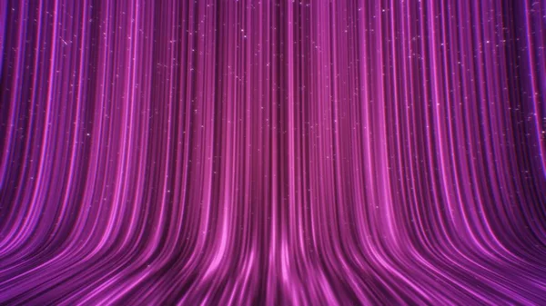 Bella Scintillante Viola Pioggia Moving Led Light Walls Line Tende — Foto Stock