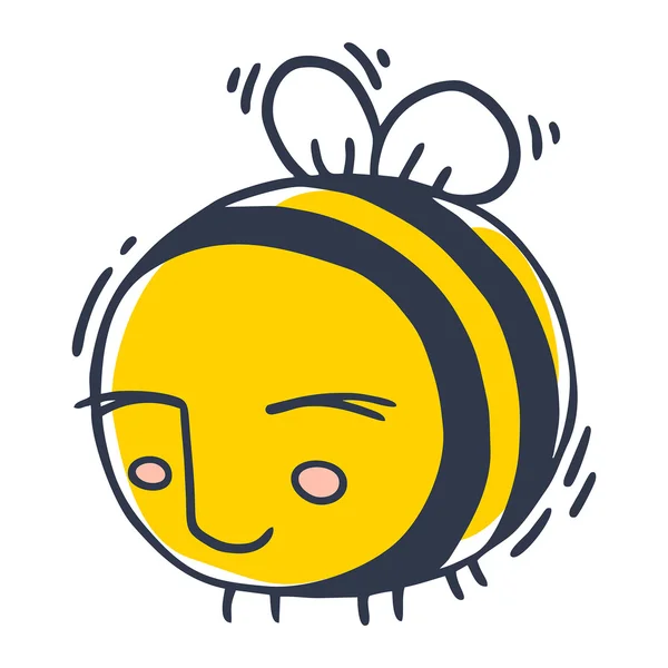 Fröhliche Biene — Stockvektor