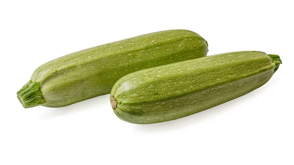 Mature Succose Zucchine Isolate Bianco — Foto Stock