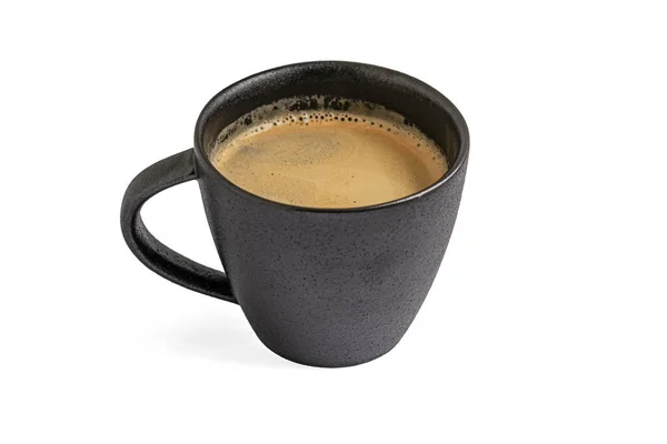 Šálek Čerstvě Uvařené Aromatické Kávy Izolované Bílém — Stock fotografie