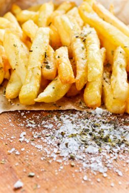 kraft torba patates kızartması