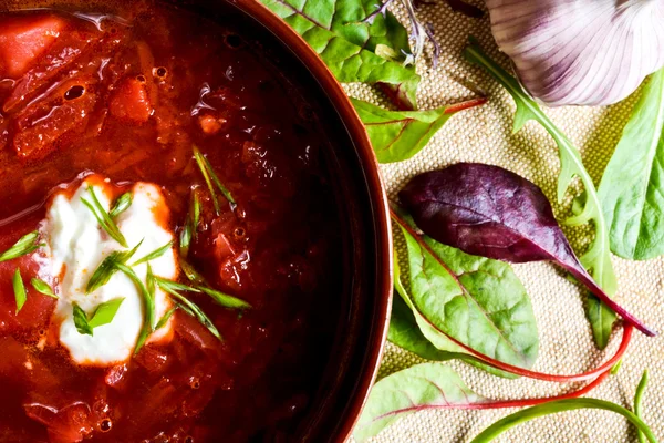 Oekraïense borsch — Stockfoto