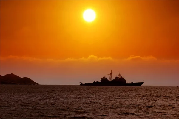 Oceanische zonsondergang — Stockfoto