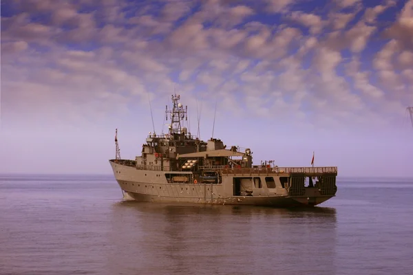 Slag bij schip — Stockfoto