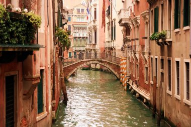 Lovely canals of Venice clipart