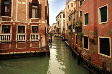Lovely canals of Venice clipart