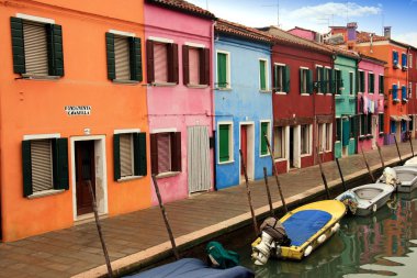 kanallar ve sokakları, burano Adası
