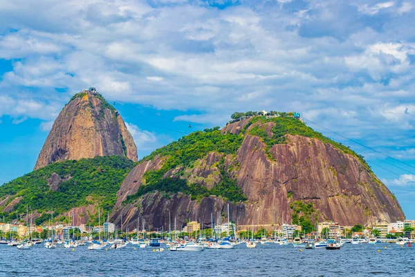 Sugarloaf Sugar Loaf Mountain Pao Acucar Panorama View Cityscape Urca — Stock Photo, Image
