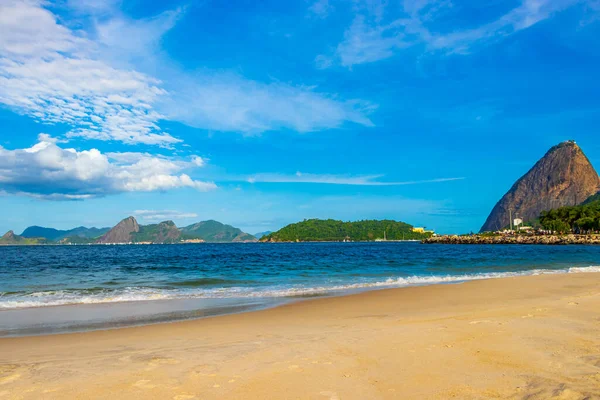 Pão Açúcar Paco Aucar Vista Panorâmica Paisagem Urbana Praia Flamengo — Fotografia de Stock