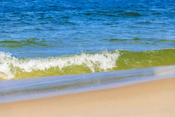 Flamengo Beach Blå Vatten Kustlandskap Och Vågor Vid Guanabara Bay — Stockfoto