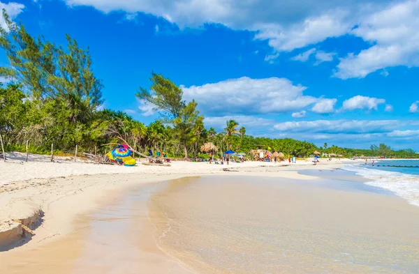 Playa Del Carmen Październik 2021 Tropikalny Meksykański Widok Plażę Playa — Zdjęcie stockowe
