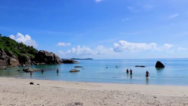 Koh Samui Tayland Mayıs 2018 Gümüş Sahil Koh Samui Den — Stok video