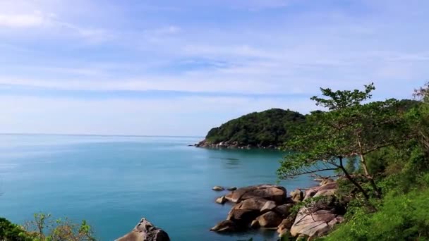 Fantástica Hermosa Vista Panorámica Desde Silver Beach Koh Samui Tailandia — Vídeos de Stock