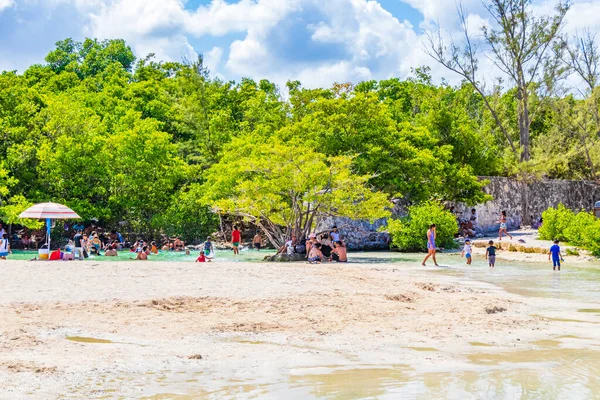 Playa Del Carmen Mexico May 2021 Tropical Mexican Beach Cenote — Stock Photo, Image