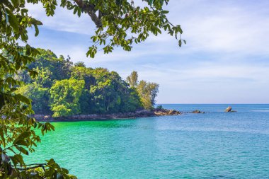 Khao Lak Phang-nga Tayland 'daki Lam ru Lamru Milli Parkı' nın muhteşem sahil manzarası ve manzarası..