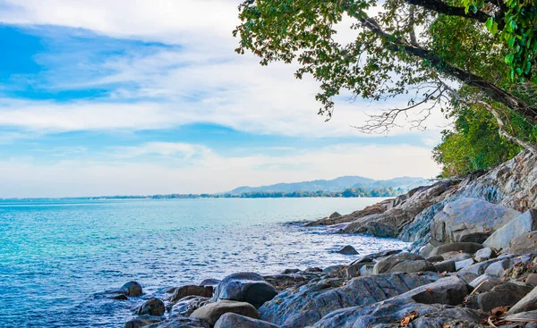 Wunderschöne Küsten Und Strandlandschaft Mit Blick Auf Den Lam Lamru — Stockfoto