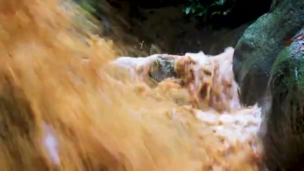 Wang Sao Thong Cascada Selva Tropical Koh Samui Tailandia — Vídeo de stock