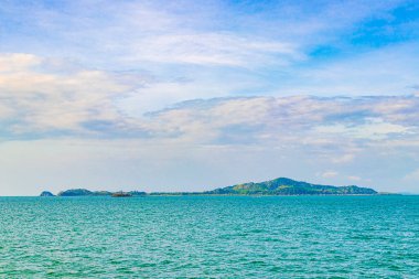 Ranong Tayland 'da Tropik Cennet Adaları Koh Chang Koh Phayam Ko Thalu Ko Pho Ko Fai Mai manzara manzarası.