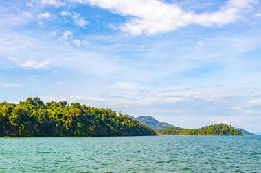 Ranong Tayland 'da Tropik Cennet Adaları Koh Chang Koh Phayam Ko Thalu Ko Pho Ko Fai Mai manzara manzarası.