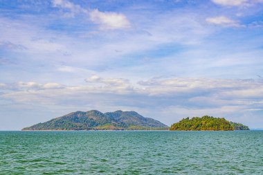 Ranong Tayland 'da Tropik Cennet Adaları Koh Chang Koh Phayam Ko Thalu Ko Pho Ko Fai Mai manzara manzarası.