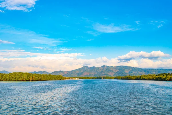 Tropical Paradise Mangue Floresta Paisagem Vista Panorâmica Porto Industrial Bang — Fotografia de Stock