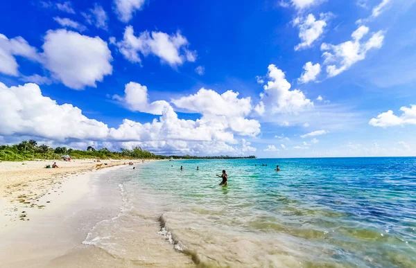 Playa Del Fabrio Сентябрь 2021 Тропический Мексиканский Вид Пляж Playa — стоковое фото