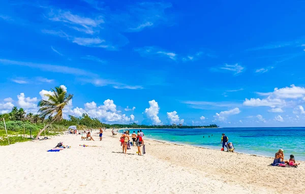Playa Del Carmen September 2021 Tropisch Mexicaans Uitzicht Het Strand — Stockfoto