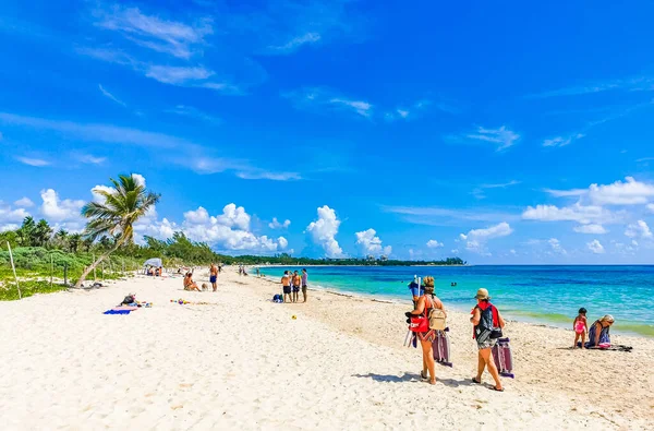 Playa Del Carmen September 2021 Tropical Mexican Beach Panorama View — Stock Photo, Image