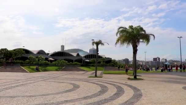 Rio Janeiro Brasilien Oktober 2020 Människor Och Turister Kul Flamengo — Stockvideo