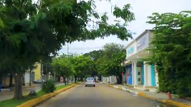Playa Del Carmen Mexiko December 2021 Körning Genom Luis Donaldo — Stockvideo