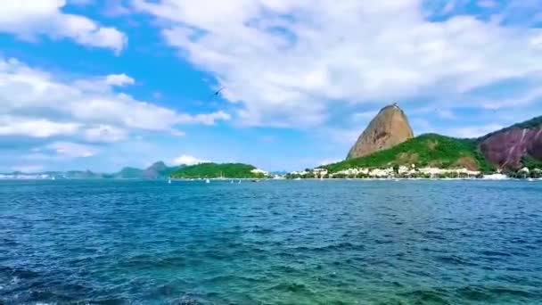 Aucar Panorama Vedere Peisaj Urban Satului Urca Din Rio Janeiro — Videoclip de stoc