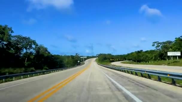Autofahrt Auf Der Autobahn Dschungel Und Der Tropischen Natur Von — Stockvideo
