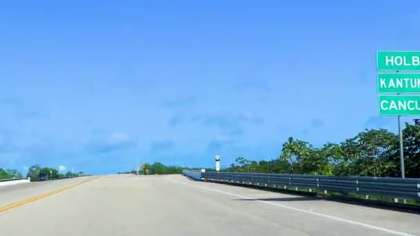 Autofahrt Auf Der Autobahn Dschungel Und Der Tropischen Natur Von — Stockvideo