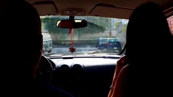 Πλάγια Ντελ Κάρμεν Μεξικό Φεβρουάριος 2022 Οδήγηση Στο Αυτοκίνητο Μέσω — Αρχείο Βίντεο