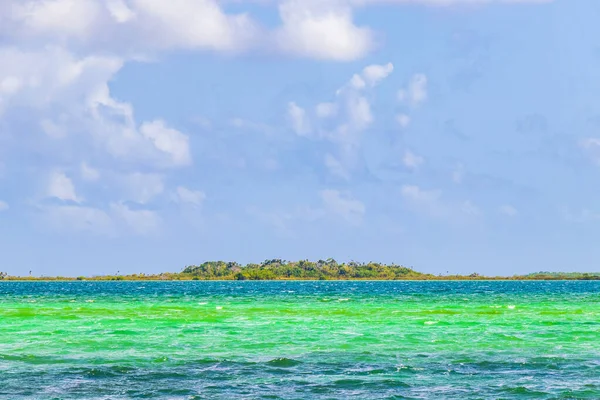 Vista Panorâmica Natural Incrível Para Lagoa Muyil Floresta Tropical Selva — Fotografia de Stock