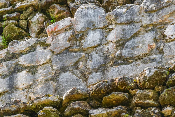 Texture Dell Antico Sito Maya Con Rovine Del Tempio Piramidi — Foto Stock