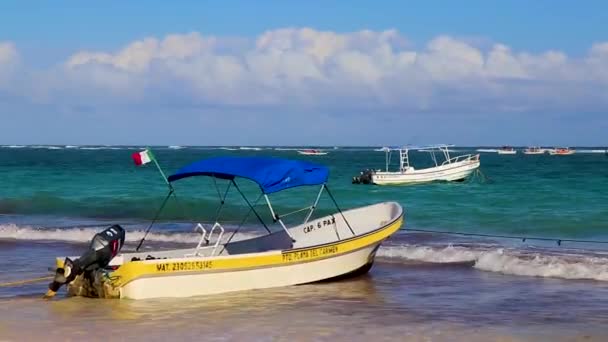 Tulum Mexico February 2022 Amazing Beautiful Caribbean Coast Beach Panorama — Stock Video