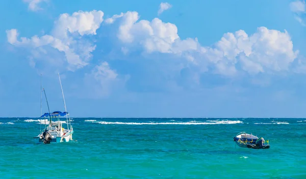 Tulum Mexico February 2022 Amazing Beautiful Caribbean Coast Beach Panorama — Fotografia de Stock