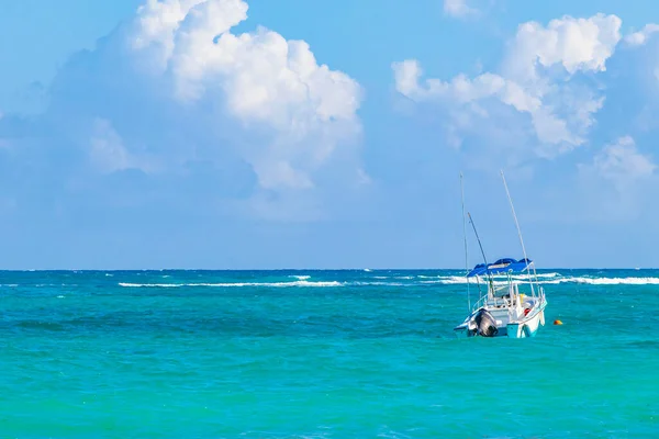 Tulum Mexikó Február 2022 Csodálatos Gyönyörű Karibi Tengerpart Strand Panoráma — Stock Fotó