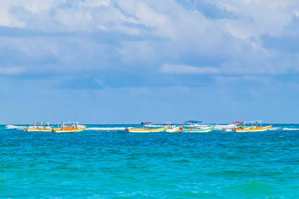 Tulum Mexico February 2022 Amazing Beautiful Caribbean Coast Beach Panorama — стоковое фото