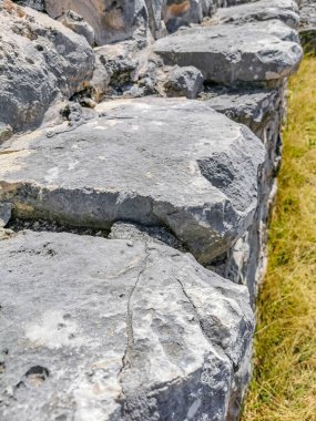 Antik Tulum, Tulum Meksika 'daki tropikal doğal orman palmiyesi ve deniz manzarasında tapınak kalıntıları ve eserlerle Maya bölgesini harabeye çeviriyor..