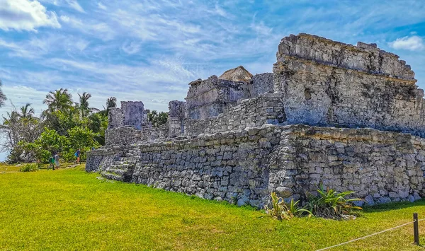 Tulum Mexico Březen 2022 Starověké Ruiny Tulum Mayská Lokalita Zříceninami — Stock fotografie