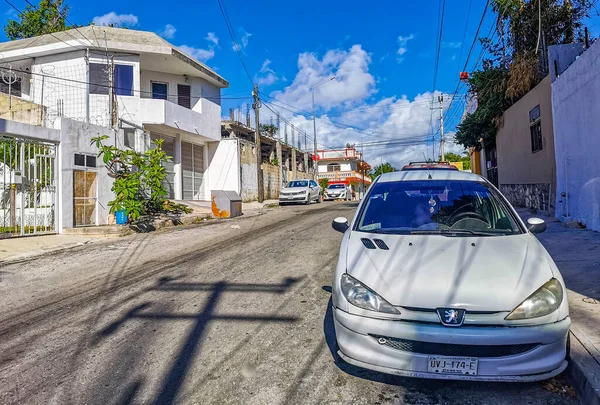 Playa Del Carmen Mexico Březen 2022 Typická Ulice Městská Krajina — Stock fotografie